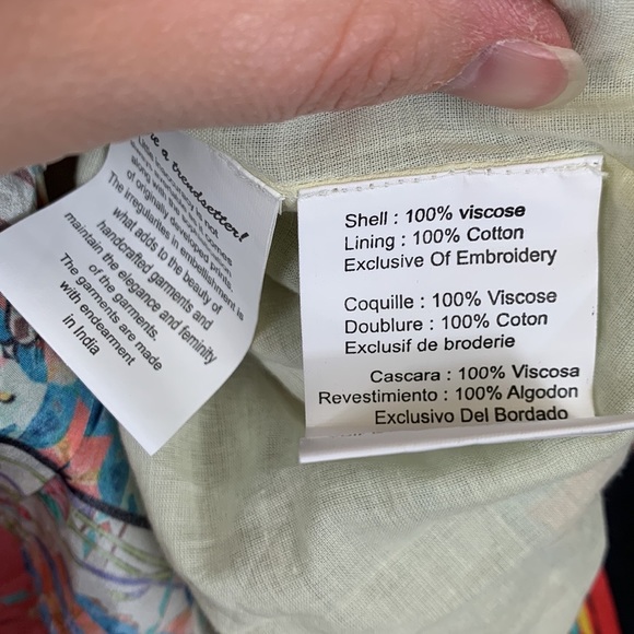 Anthropologie Bhanuni by Jyoti hi low maxi skirt sz 4 - Picture 11 of 12